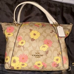 Coach Floral Tote and Wristlet